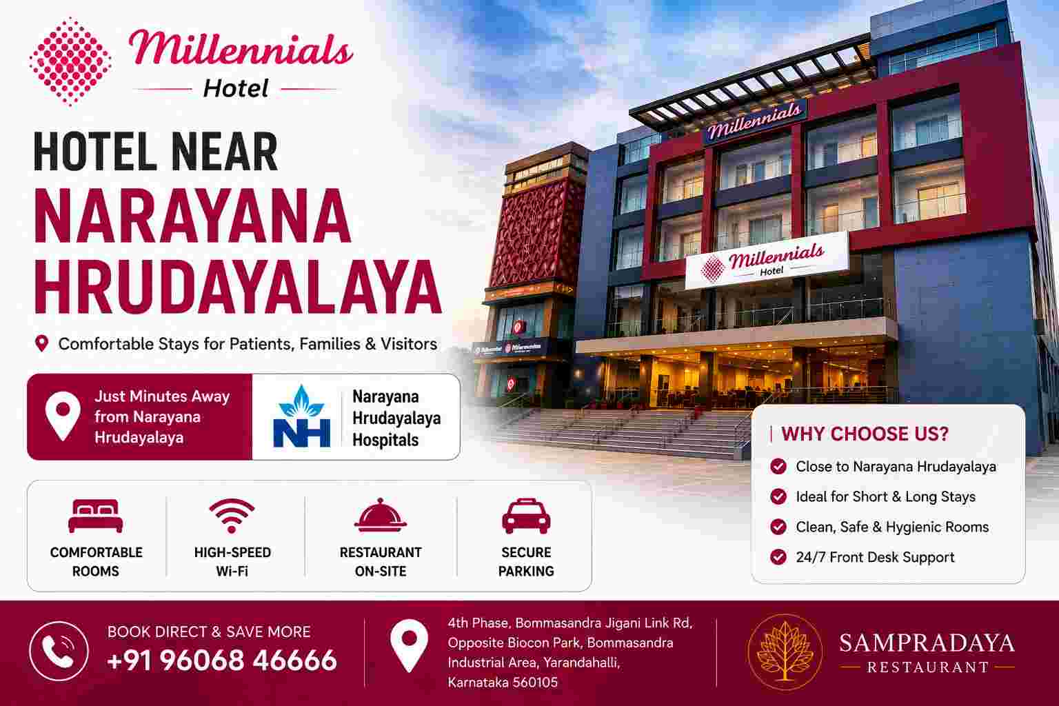 Hotel Near Narayana Hrudayalaya