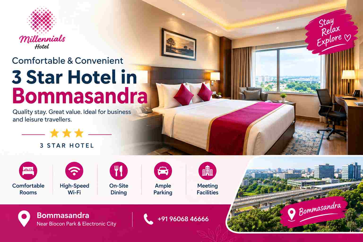 3-Star Hotel in Bommasandra
